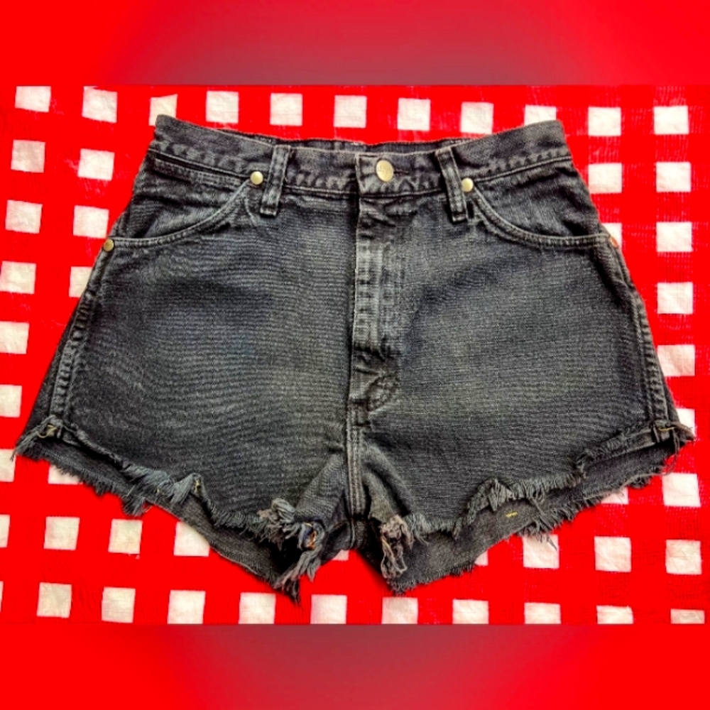 Wrangler Black Denim Shorts
